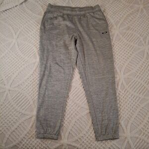 Oakley Women's Large‎ Gray Heathered Athletic Jogger Pants w/Zipper Ankles